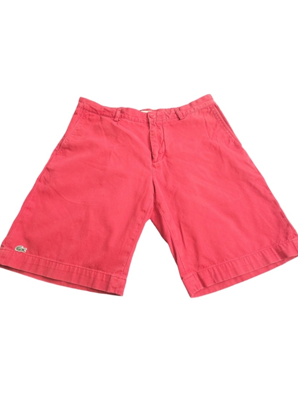 Lacoste Men’s Red  Cotton Chino Shorts